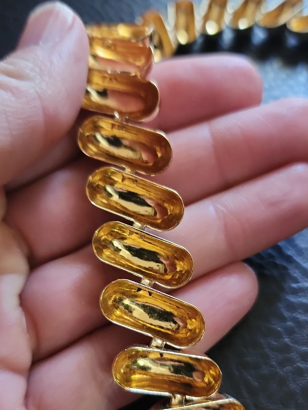 VTG Napier Gold Statement Twist Necklace - Women Jewelry - Picture 8 of 10